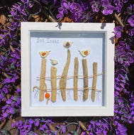 Unique Medium Pebble art by Local Artist